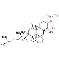 Lanostane-7,11-dione,3-(acetyloxy)-, cyclic 7-(1,2-ethanediyl dithioacetal), (3β)- cas  56259-20-2